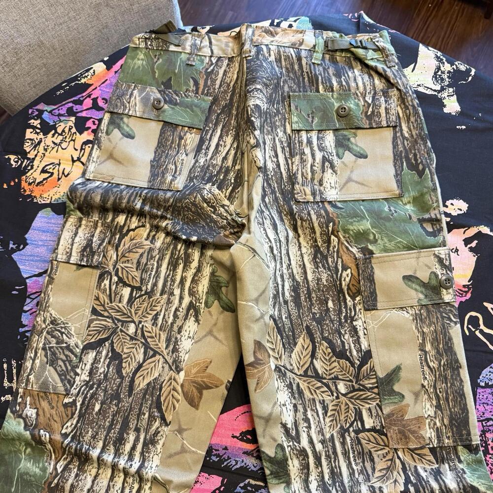 Vintage NWOT 80s Liberty RealTree Camo Hunting Pants Size Mens 38x34 USA - Picture 6 of 8